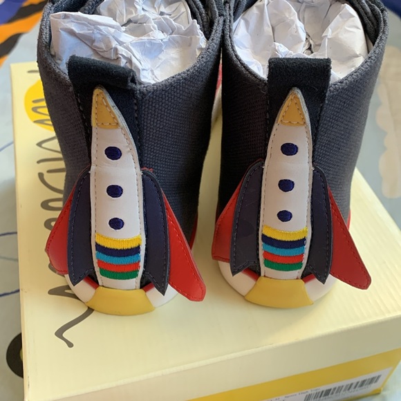 Mini Boden Space rocket high tops size 3 kids aka 32 European - Picture 11 of 12